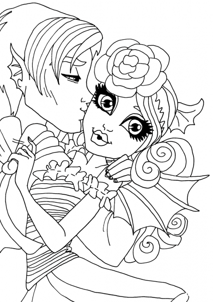 Rochelle and Garrott coloring page image