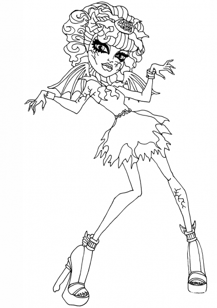 Rochelle Goyle Zombie Dance coloring page image