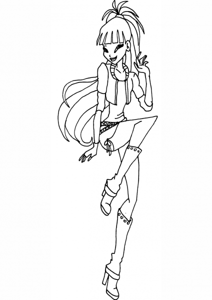 Rock Musa coloring page image