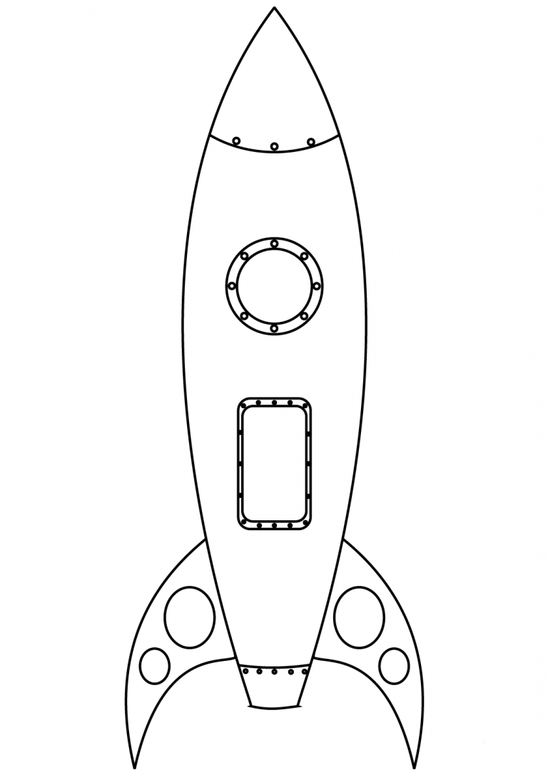Rocket Fruit Coloring Page
