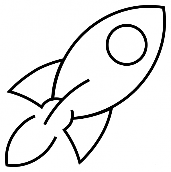 Rocket Emoji coloring page image