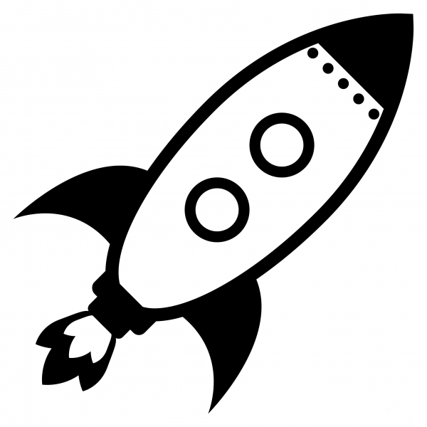 Rocket Emoji coloring page image