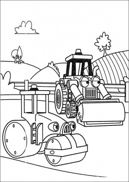 Roley And Muck  coloring page image
