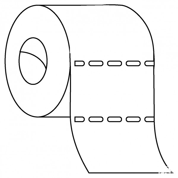 Roll of Paper Emoji coloring page image