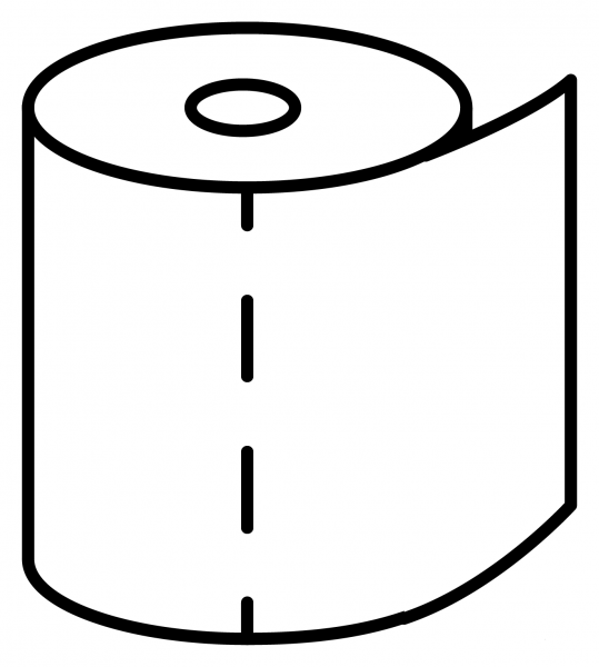 Roll of Paper Emoji coloring page image