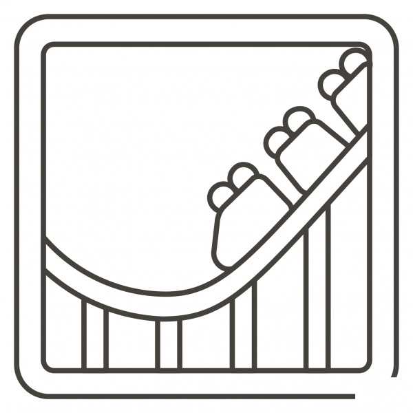 Roller Coaster coloring page image
