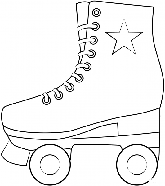 Roller Skate coloring page image