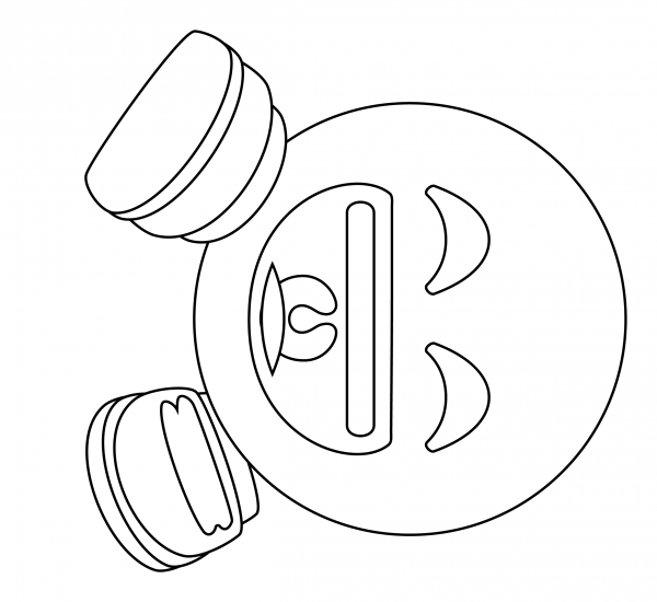 Rolling on the Floor Laughing coloring page image