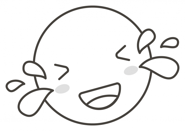 Rolling on the Floor Laughing coloring page image