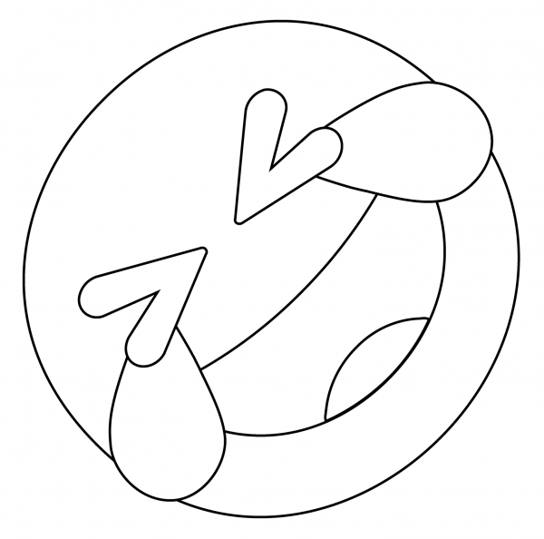 Rolling on the Floor Laughing Emoji coloring page image