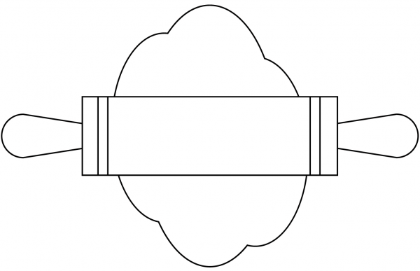 Rolling Pin coloring page image