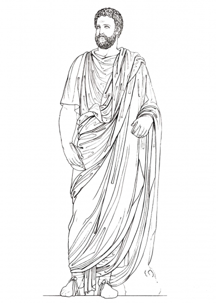 Roman Consul coloring page image