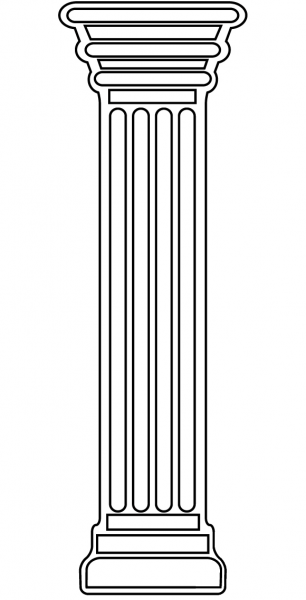 Roman Pillar coloring page image