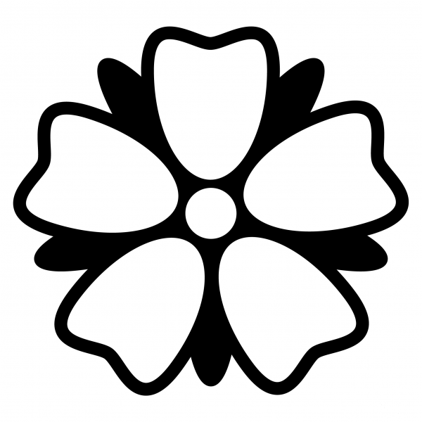 Rosette Emoji coloring page image