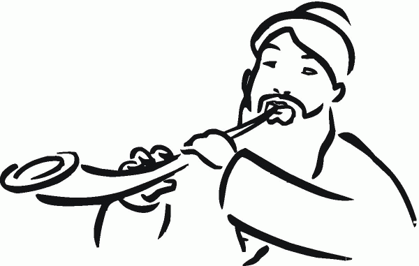 Rosh Hashanah celebration coloring page image