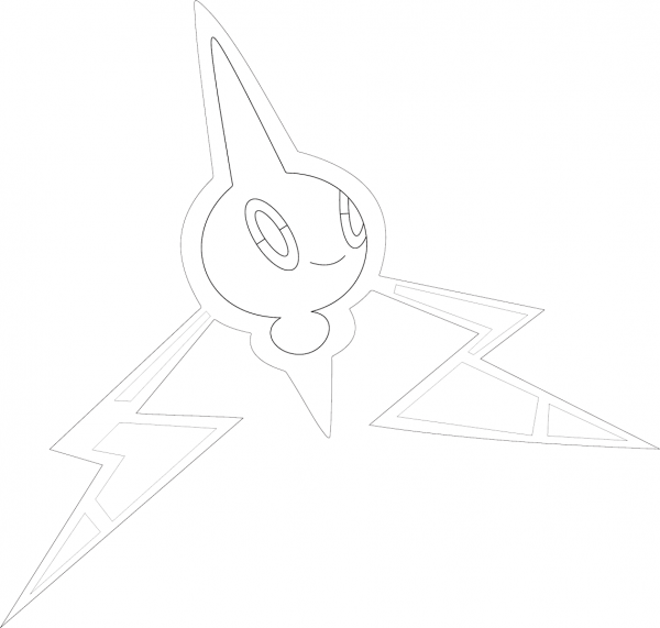 Rotom coloring page image
