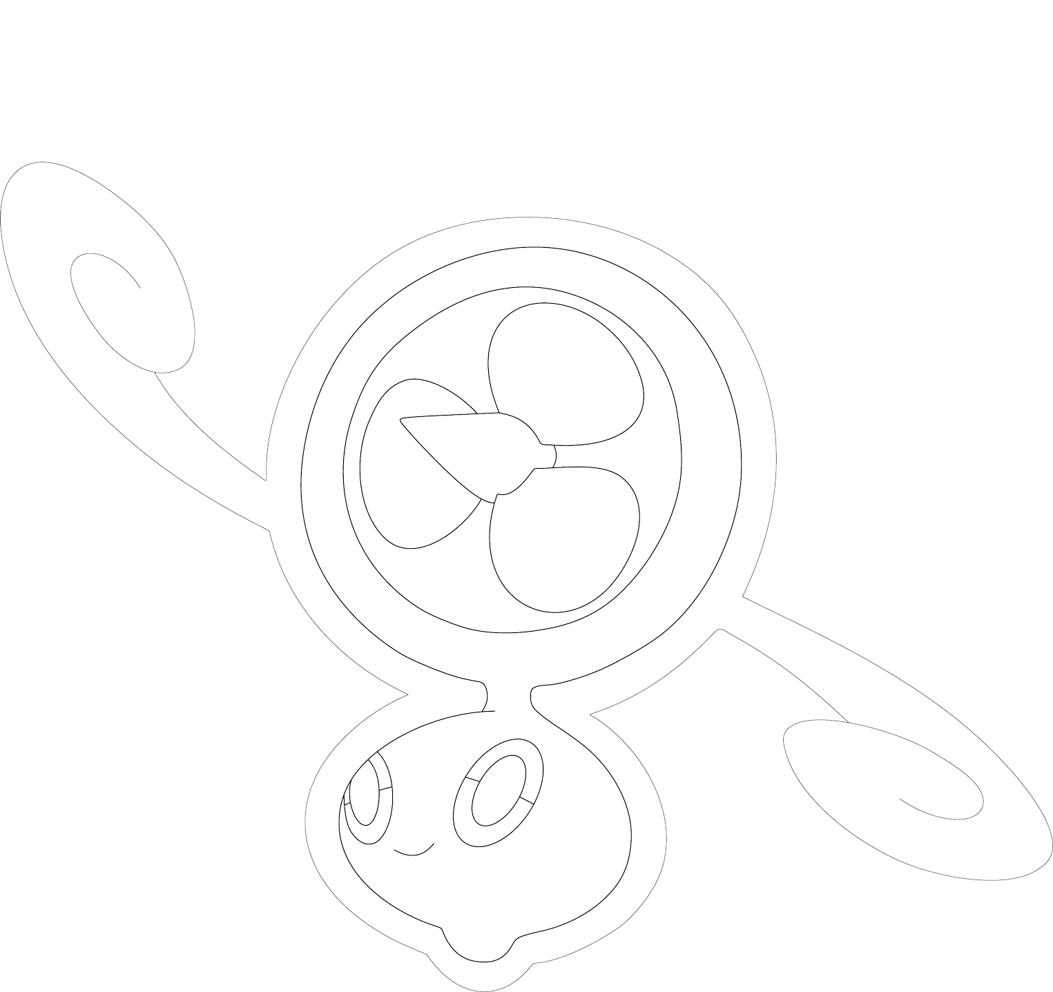 Rotom in Fan Form coloring page ColouringPages