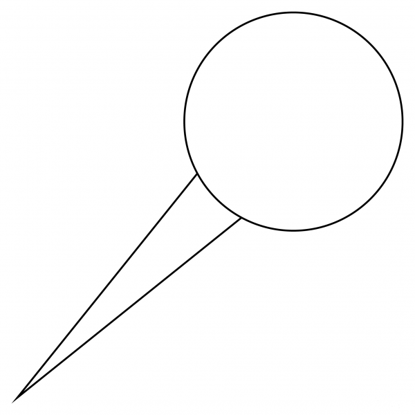Round Pushpin coloring page image