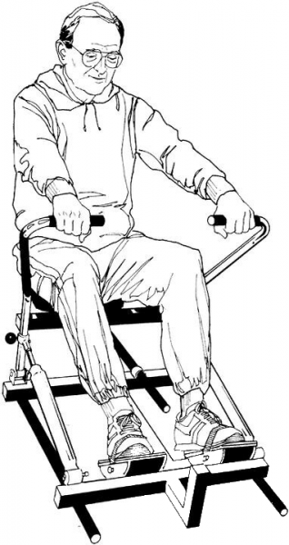 Rowing Machine coloring page image