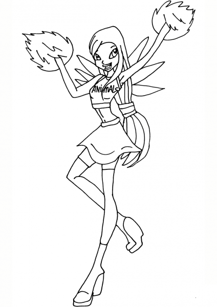 Roxy Cheerix coloring page image