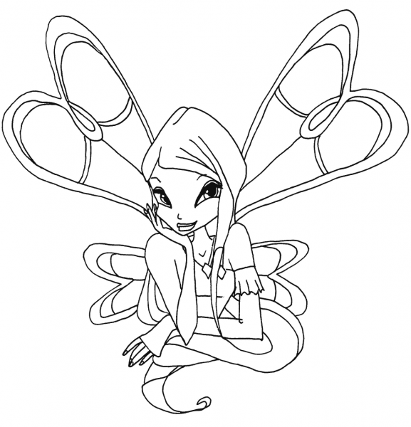 Roxy Fairy coloring page image