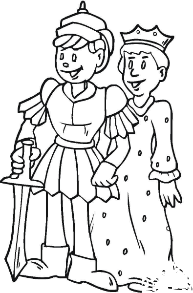 Royal Family  coloring page image