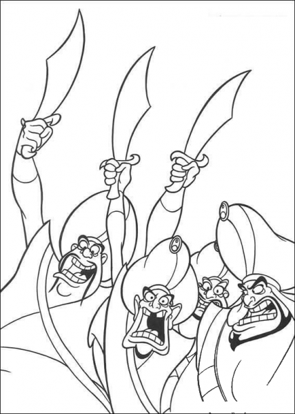 Royal Guards coloring page image