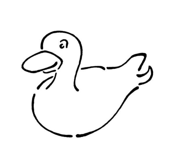 Rubber Duck  coloring page image