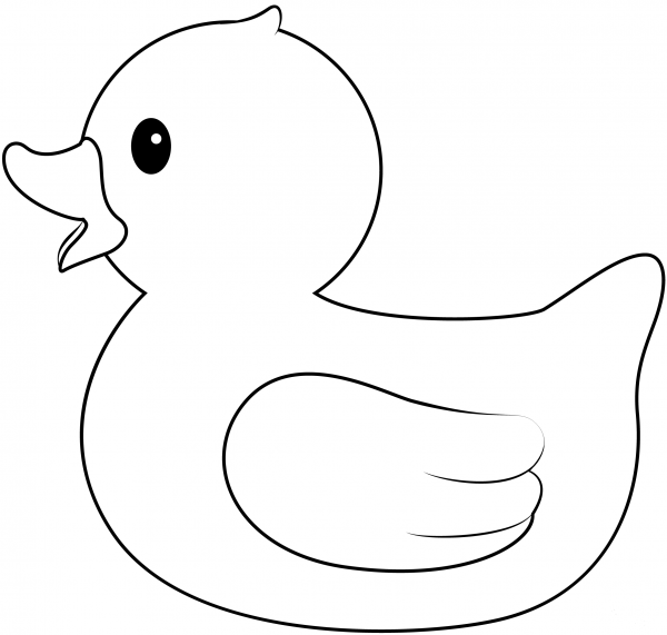 Rubber Duck coloring page image