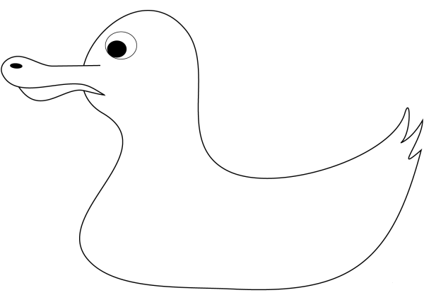 Rubber Duck coloring page image