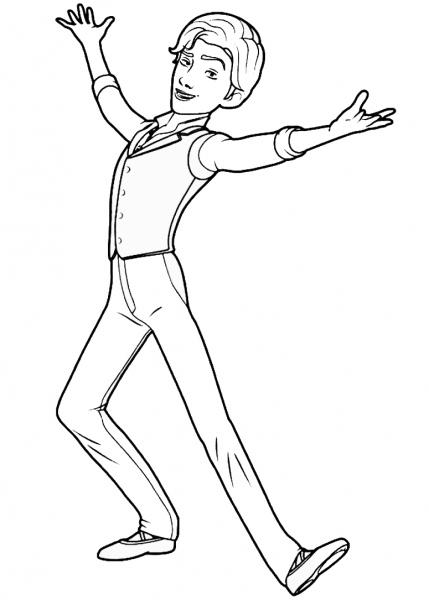 Rudolph from Leap! coloring page image