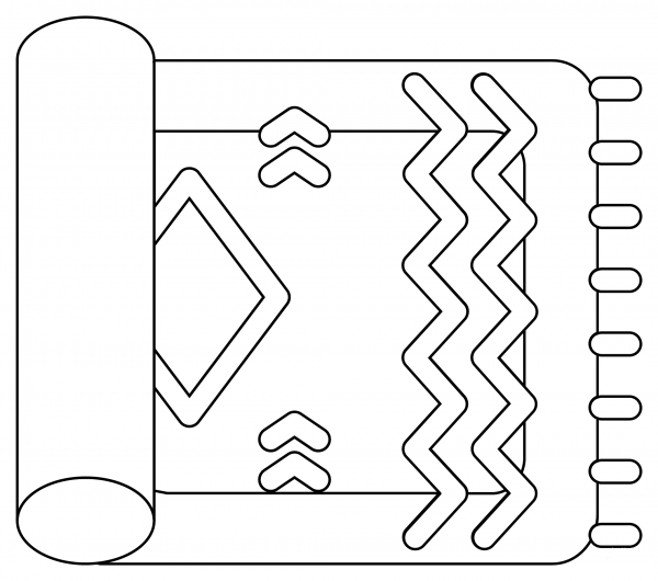 Rug coloring page image