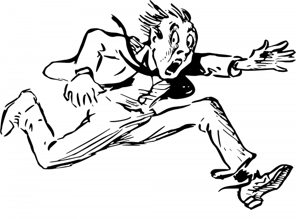 Running Man coloring page image