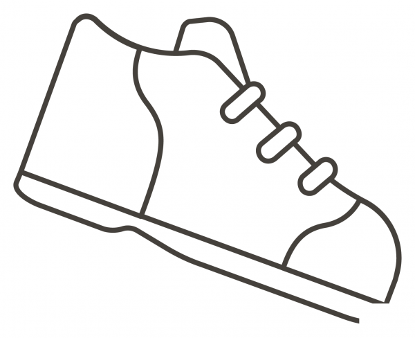 Running Shoe coloring page image