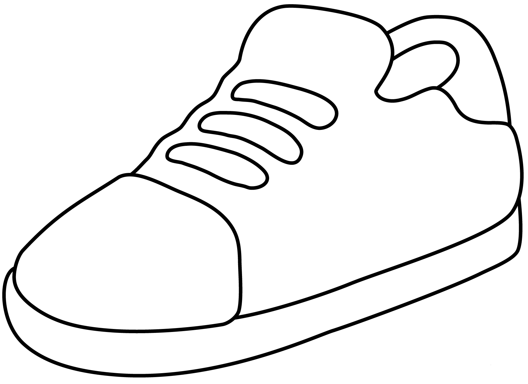 Running Shoe Emoji coloring page - ColouringPages