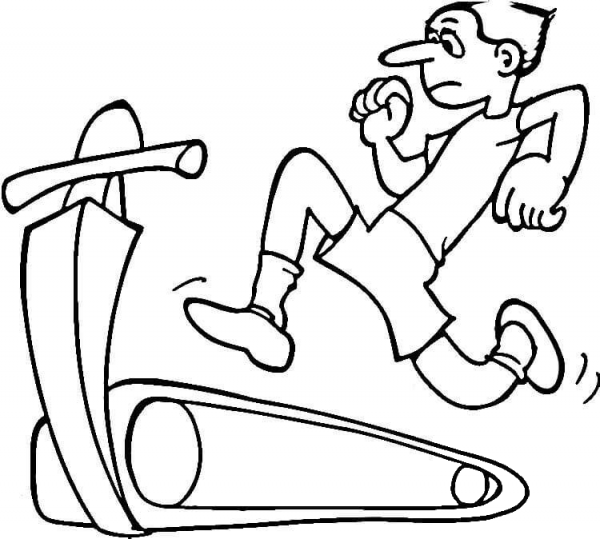 Running Track  coloring page image