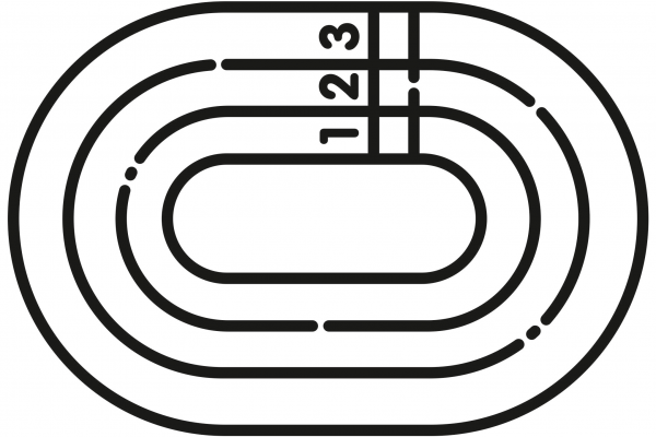 Running Track coloring page image