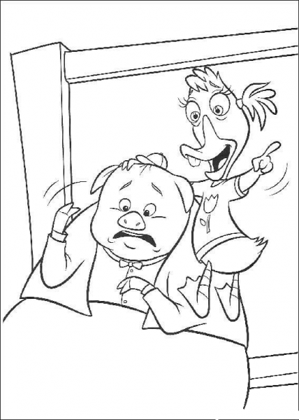 Runt of the Litter And Abbey Mallard coloring page image