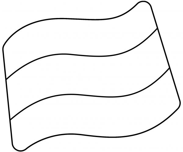 Russia Flag Emoji coloring page image