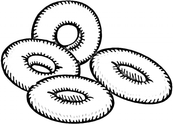 Russian Bagels  coloring page image