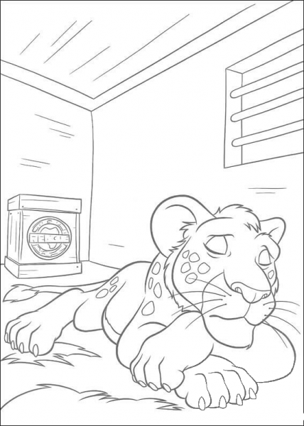 Ryan In His Cage  coloring page image