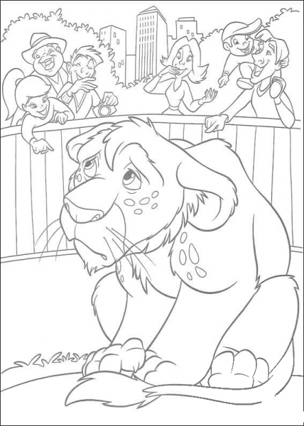 Ryan in the Zoo coloring page image