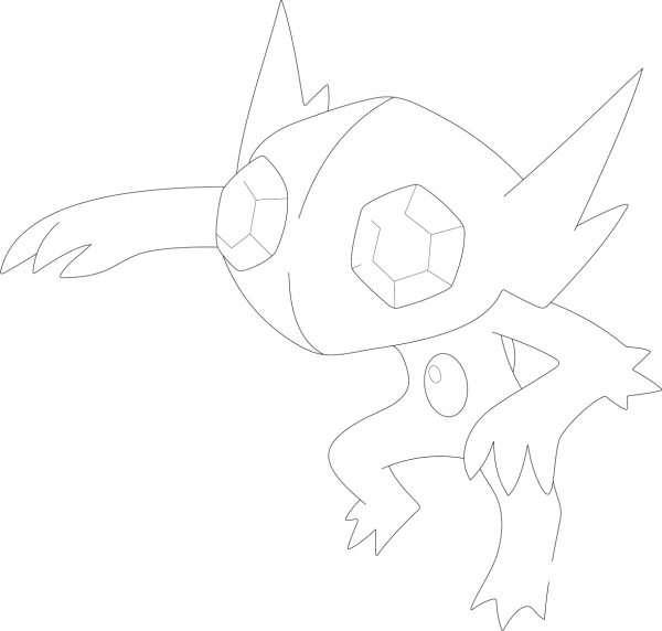 Sableye coloring page image