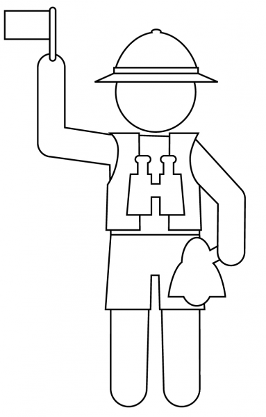Safari Guide coloring page image