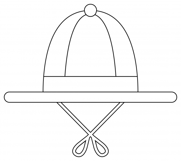 Safari Hat coloring page image