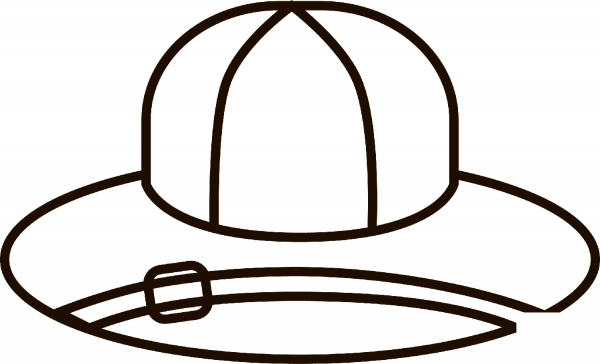 Safari Hat coloring page image