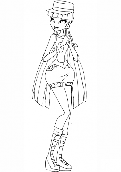 Safari Musa coloring page image