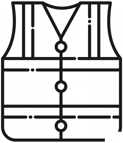 Safety Vest coloring page image