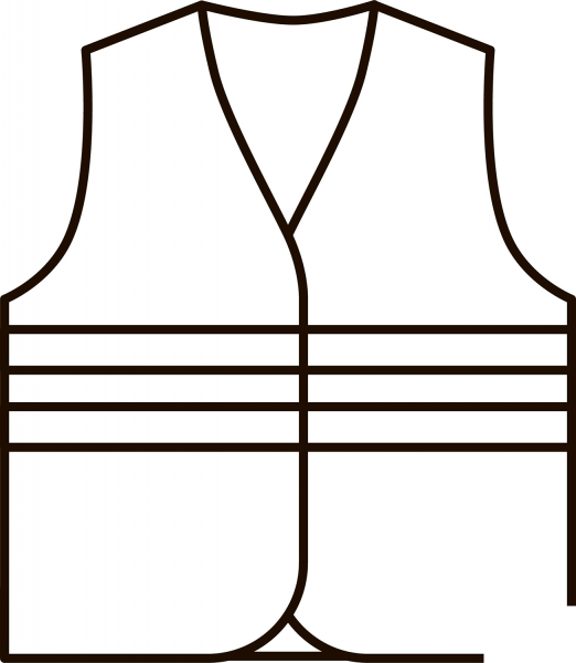 Safety Vest coloring page image