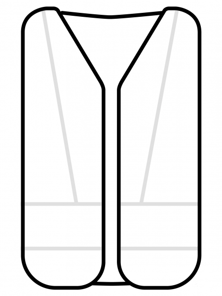 Safety Vest Emoji coloring page image